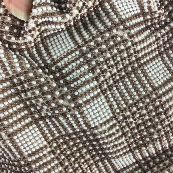 NWOT Loeffler Randall Mini Analeigh Plaid Beaded Twisted Chain Clutch - Picture 8 of 14